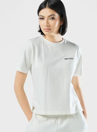 Regular Logo Space Printed T-Shirt