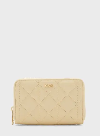 Quark Logo Detail Zip Around Wallet