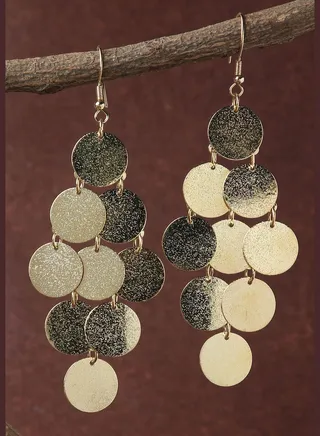 Gold Plated Designer Drop Earring