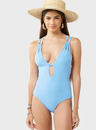 High Leg Cut Out Swimsuit