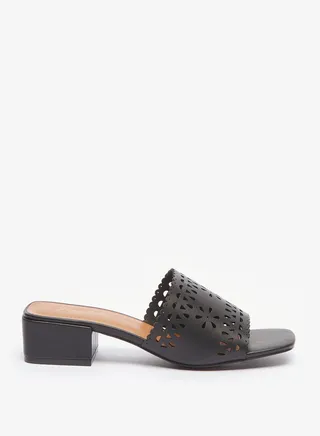 One Strap Mid Heel Sandals