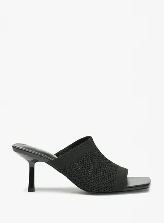 One Strap Mid Heel Sandals