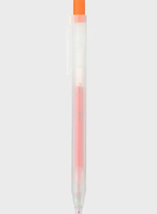 Smooth Gel Ink Ballpoint Pen Knock Type 0.5 Orange