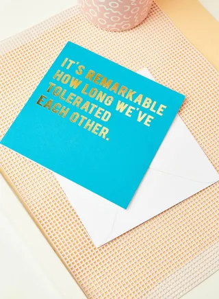 Remarkable Foil Birthday Card