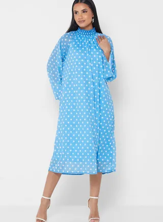 Polka Dot Print Dress