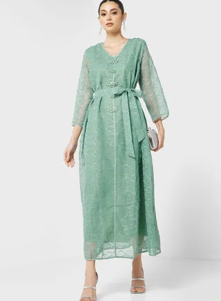 Embroidered Detail Dress