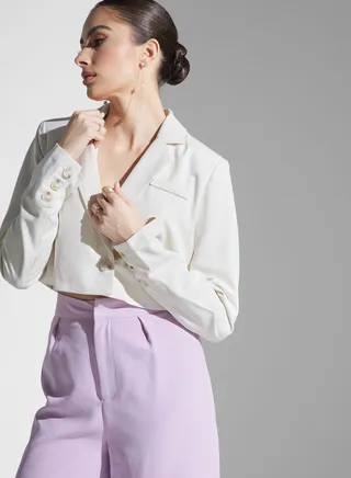 Tailored Crop Blazer