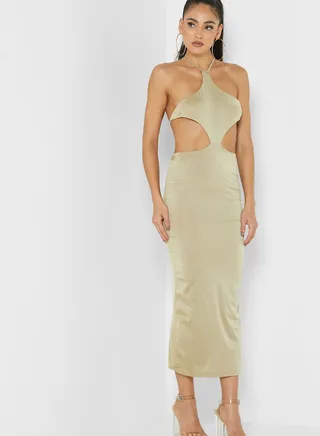 Halter Neck Layer Dress