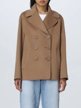 S Max Mara wool pea coat