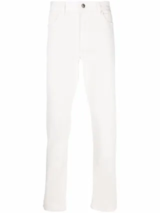 Tapered-Leg Jeans