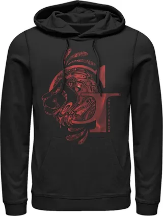 Men's Harry Potter Gryffindor G Logo Pull Over Hoodie - Black - Small