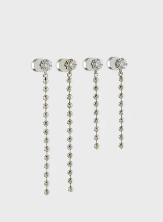 Ball Chain Drop Earrings