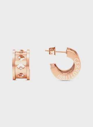 Chain Detailed Stud Earrings