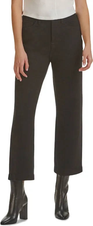 Ponte Crop Wide Leg Pants