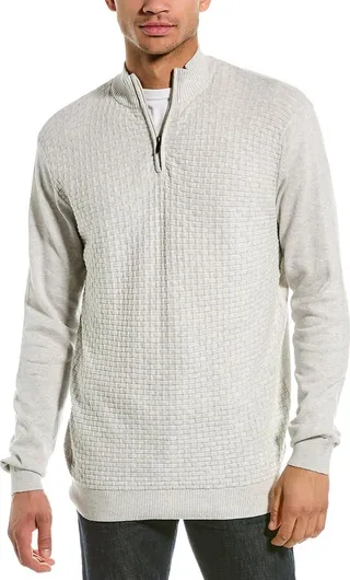 Point Zero Brick Stitch Mock Neck Sweater