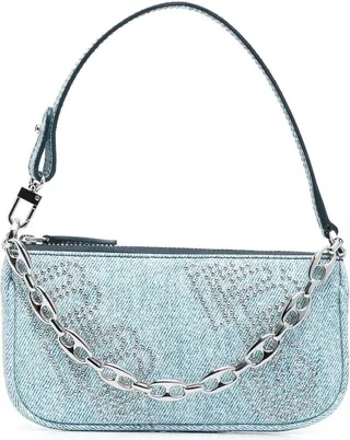mini Rachel denim shoulder bag