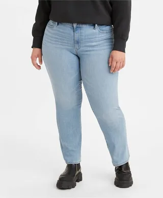 Levi's® Women's Plus Size Mid-Rise Classic Straight Jeans - Oahu Morning Dew 26
