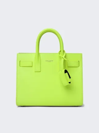 Nano Sac de Jour Top Handle Bag Neon Safety Yellow