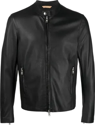 Plain Leather Jacket