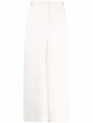 Cropped Wide-Leg Trousers