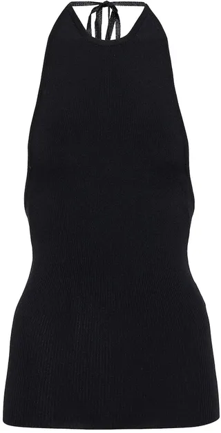Halterneck tank top
