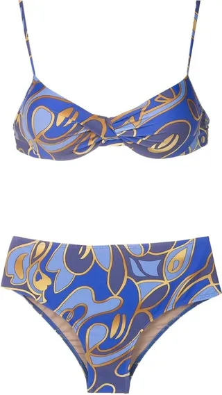 Graphic-Print Bikini