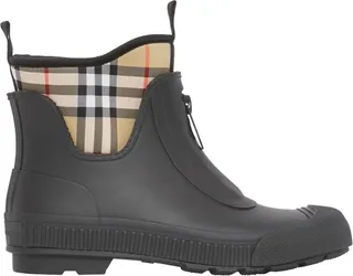 Burberry Rubber And Neoprene Check Rain Boots