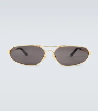 Oval metal sunglasses