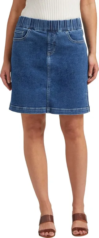 On the Go Pull-On Denim Skort
