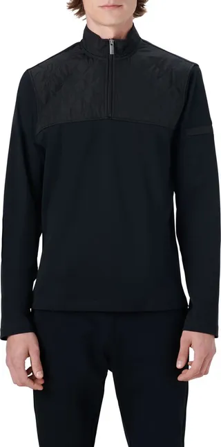 Mixed Media Quarter Zip Pullover
