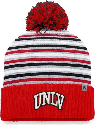 Men's Top of the World Scarlet Unlv Rebels Dash Cuffed Knit Hat with Pom