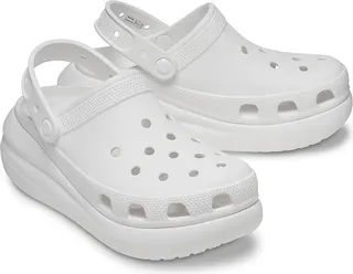 Crocs Classic Crush Clog (White) Shoes