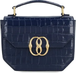 Bally Logo-Plaque Foldover-Top Shoulder Bag