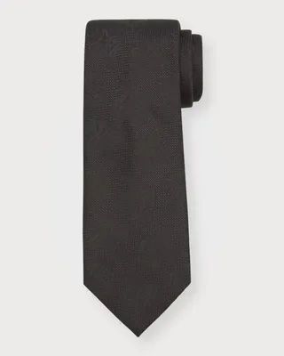 Men's Tonal Jacquard Silk Tie