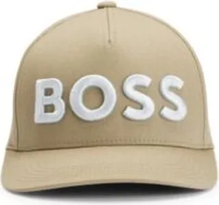 Cotton-twill cap with embroidered logo and adjustable strap