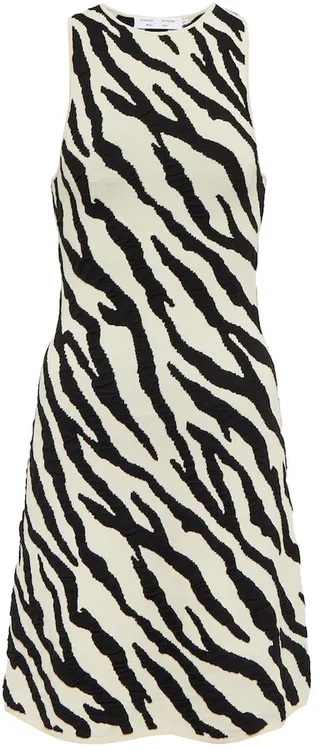 White Label zebra-print minidress