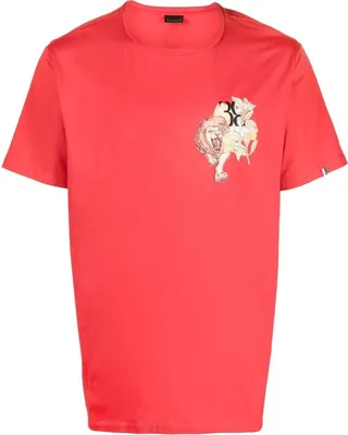 graphic-print round-neck T-shirt