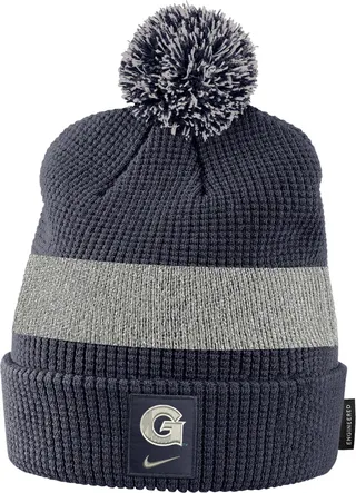 Georgetown Nike Unisex College Pom Beanie in Blue