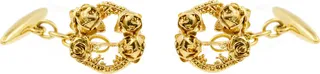 Lee Renee - Rose Halo Cufflinks - Gold