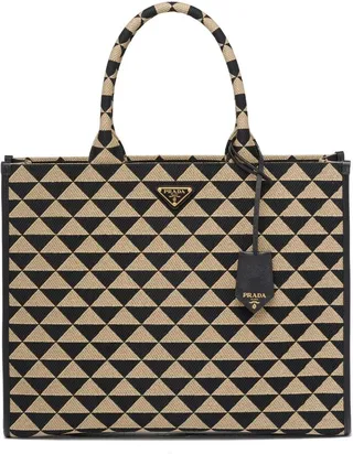 Symbole triangle-pattern tote bag