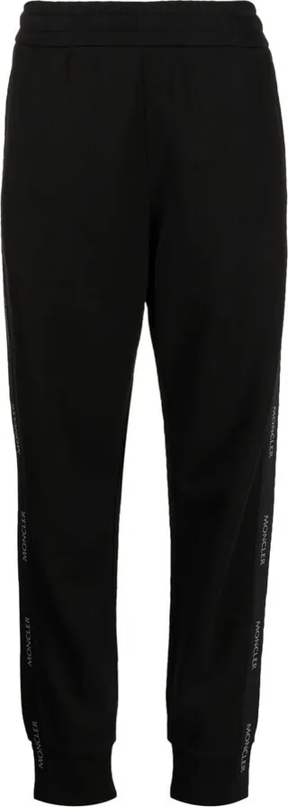 Logo-Tape Cotton Track Pants