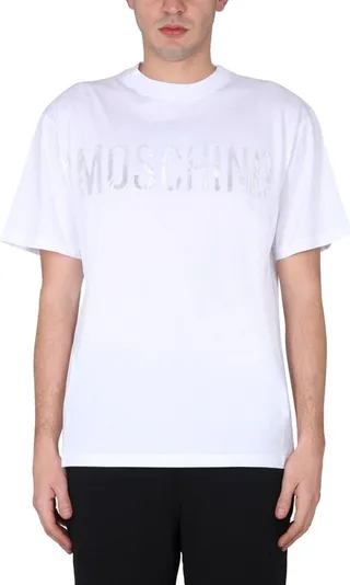 Moschino Logo-Printed Crewneck T-Shirt