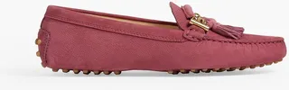 T-Ring fringed suede loafers