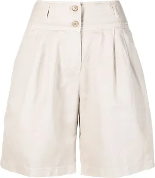 pleat-detail Bermuda shorts