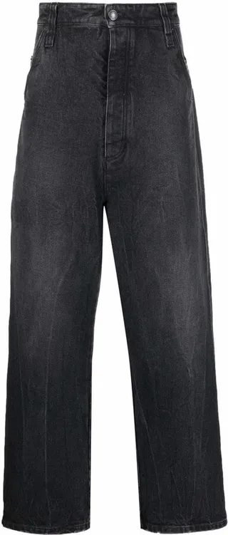 Wide-Leg Cotton Jeans