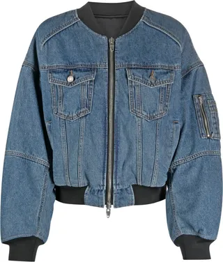 Zip-Up Reversible Bomber Jacket