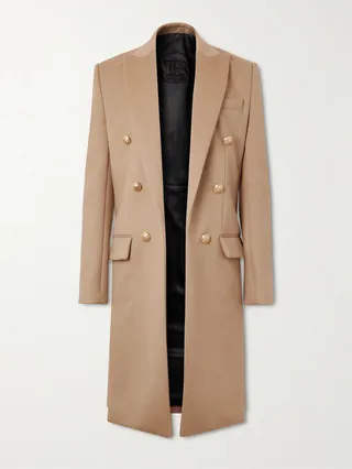 Slim-Fit Wool Coat