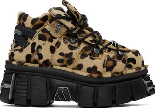 VETEMENTS Brown New Rock Edition Platform Sneakers