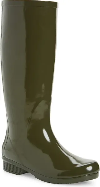 Polished Waterproof Tall Rain Boot