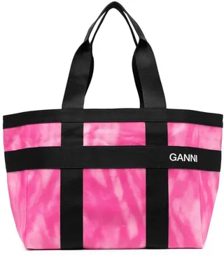 Tie Dye-Print Tote Bag